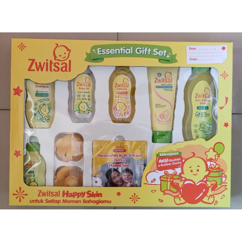 [] ZWITSAL Baby Paket Hadiah Perlengkapan Mandi Bayi Baru Lahir Newborn Gift Box