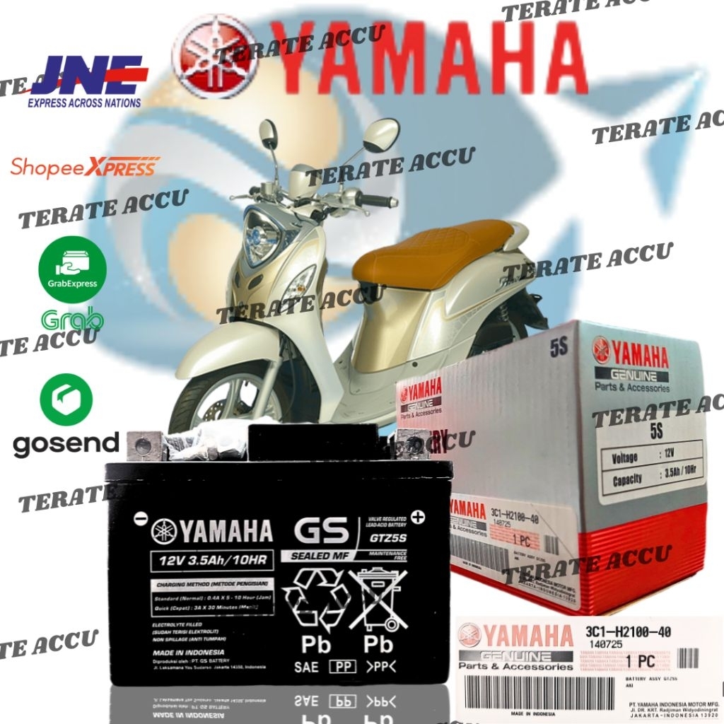 Aki Motor Full Kering Yamaha GS GTZ5S Fino , Freego 125 , Lexam 125 Original