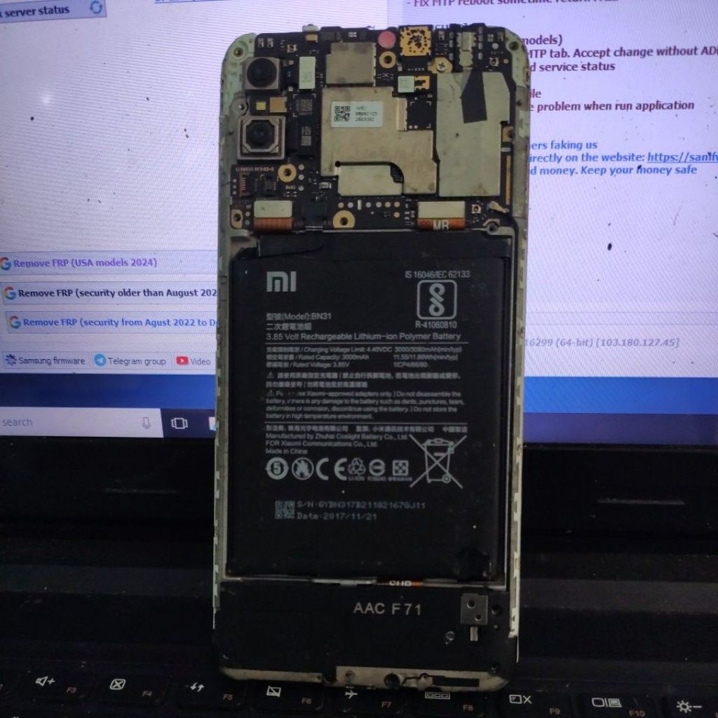 redmi s2 3/32 minus lcd