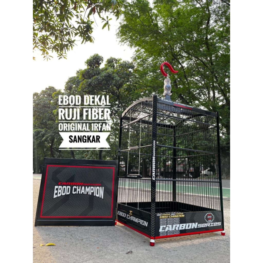 sangkar kotak ebod dekal ruji fiber no2