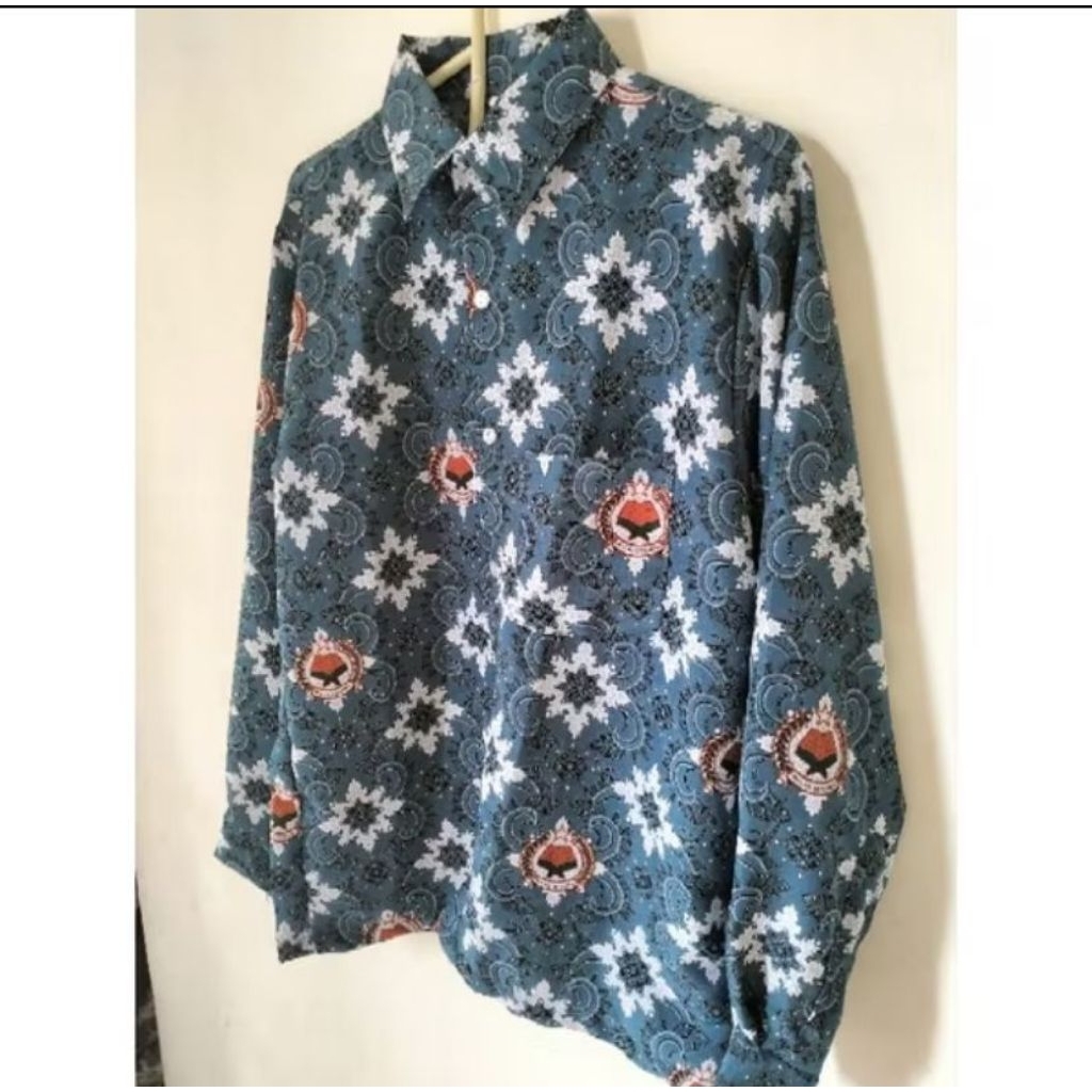 kemeja seragam batik sekolah siswa MA/SMA lengan panjang