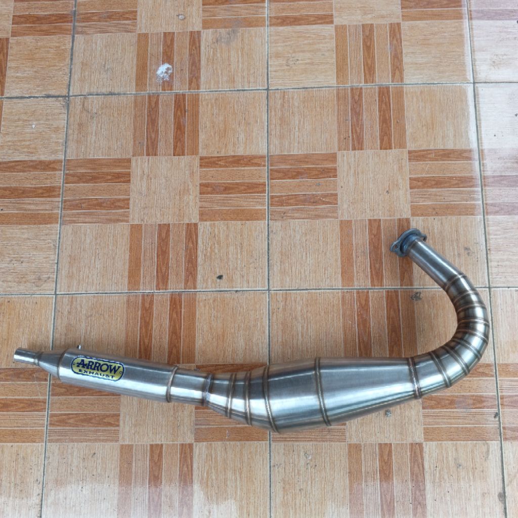 Knalpot rx king kolong kompetisi stainless Arrow rx king rx spesial rx yt 115