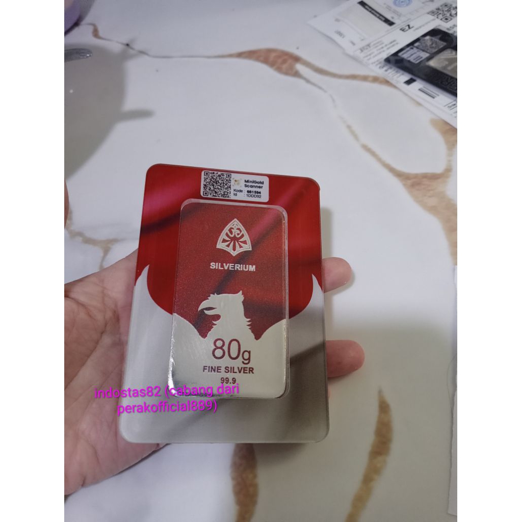 Perak Batangan Silverium 80 gr
