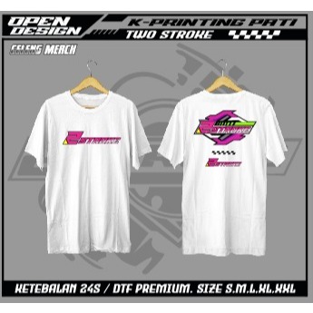 KAOS 2 STROKE putih /ORIGINAL CELENGMERCH/Racing 2Stroke Two Stroke 2 Tak Motor Herex RX King KTM FI