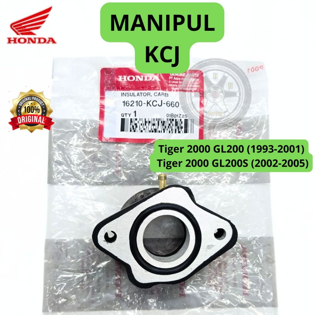 Intake Manipol KCJ Asli Original 100% Motor Honda Tiger 2000 Intak intek Manipul Manifol Manifold or