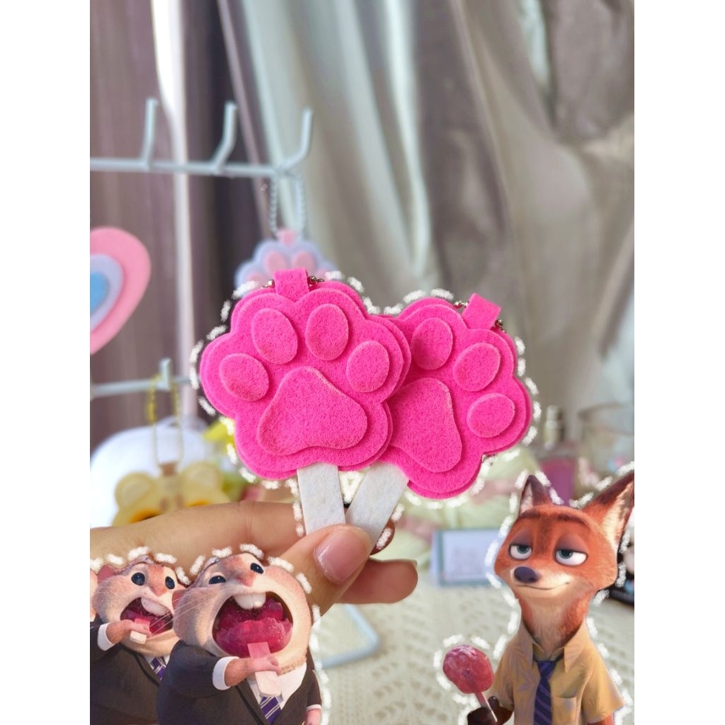 [PO] Pawpsicle Zootopia Keychain | Pawpsicle HardFelt Keychain | Gantungan Kunci Es Loli Zootopia