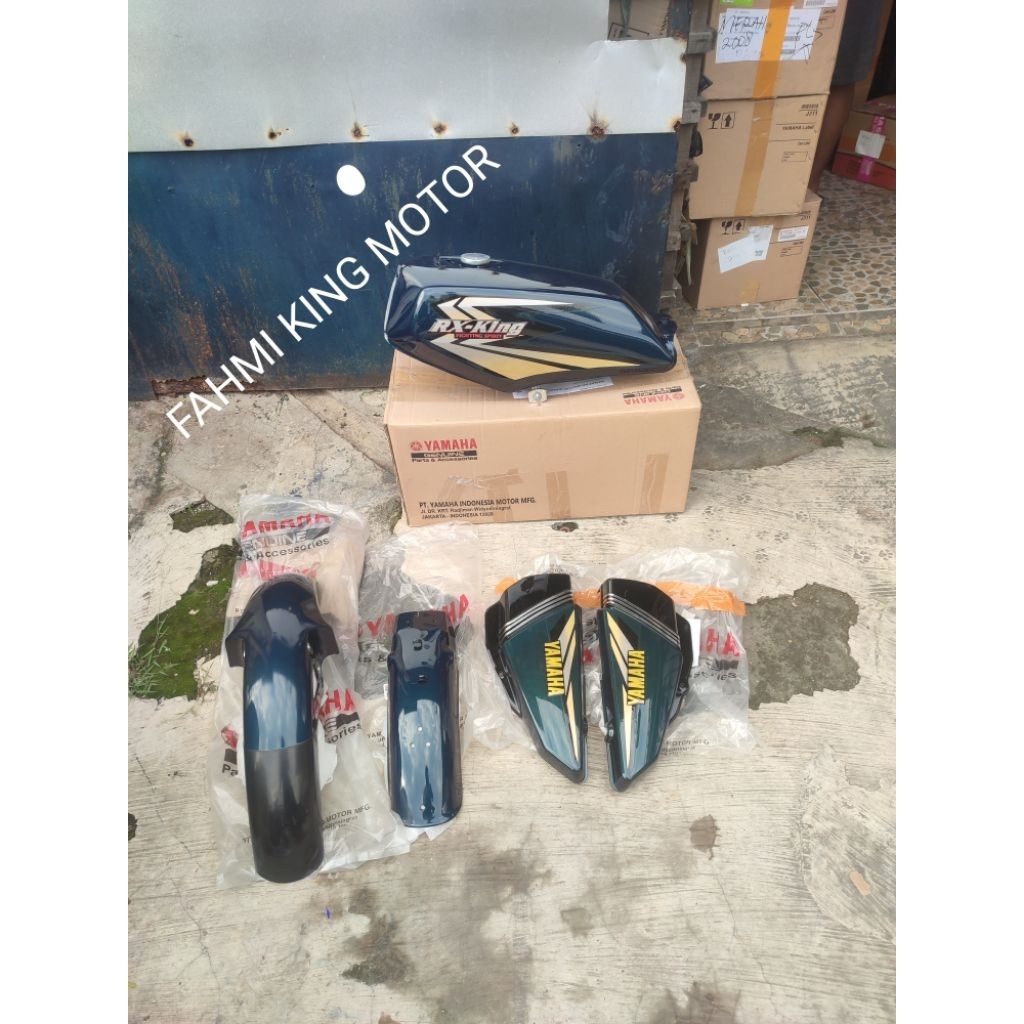 BAJU BODY SET RX KING HIJAU BOTOL 2002 ORIGINAL YGP GRES BARU
