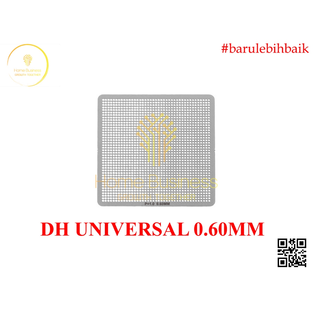 Cetakan Stencil Stensil BGA Direct Heat Directheat Plat BGA Reballing Universal 0.60MM 0.60 MM 0.6MM