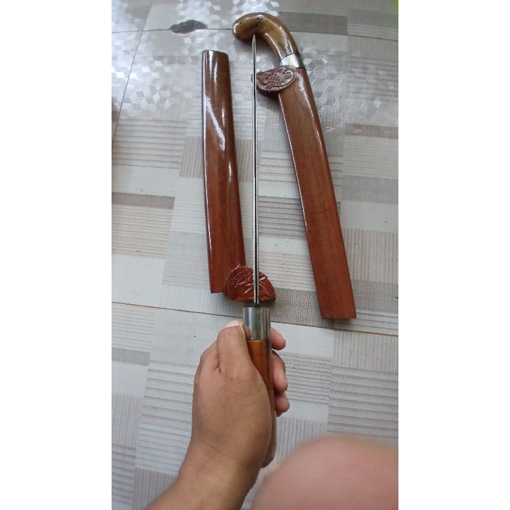 Perkakas Bugis Bahan Barsenso Bilahan Hitam Lebar 6cm