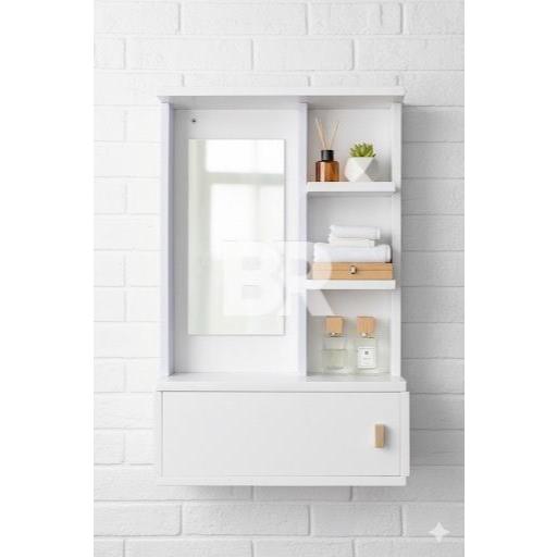 Cermin Rias Minimalis 38x24 Cermin Gantung Cermin Toilet Rak Kosmetik Gantung Meja rias/Rak Rias Gan