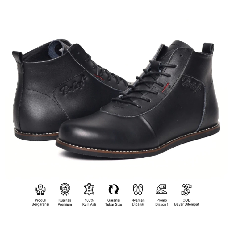 Sepatu Bradley's Erudite Kulit Asli Pria Original (Brodo)