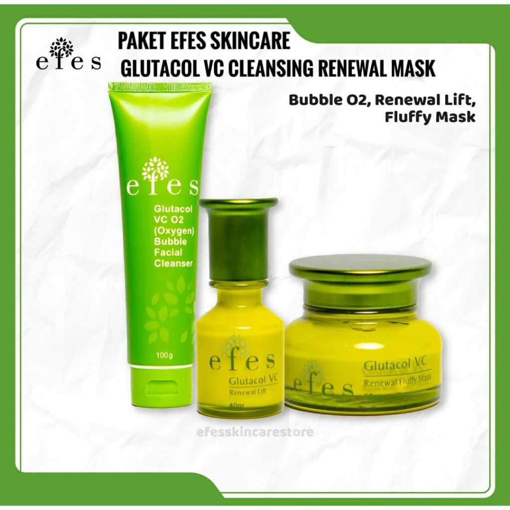 Paket Efes Skincare Glutacol VC Cleansing Renewal Mask