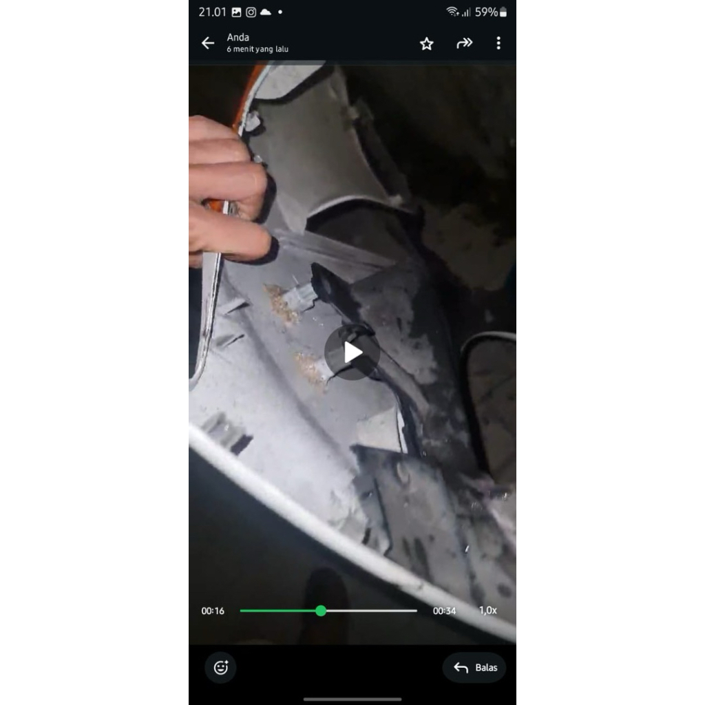 fairing kanan cbr k45A lokal