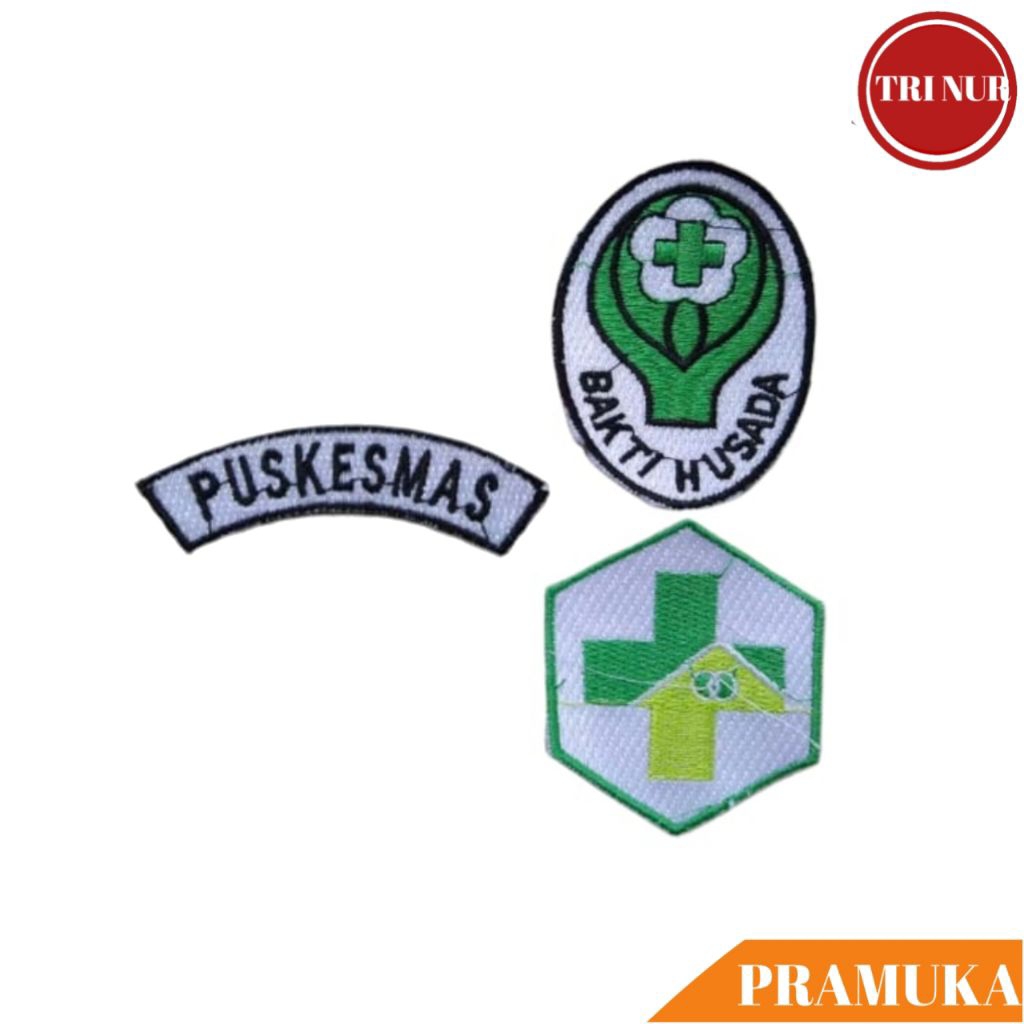 Bed Logo Puskesmas Bordir / Bed Lokasi Puskesmas Bordir / Bed Logo Bakti Husada Bordir / Badge Puske
