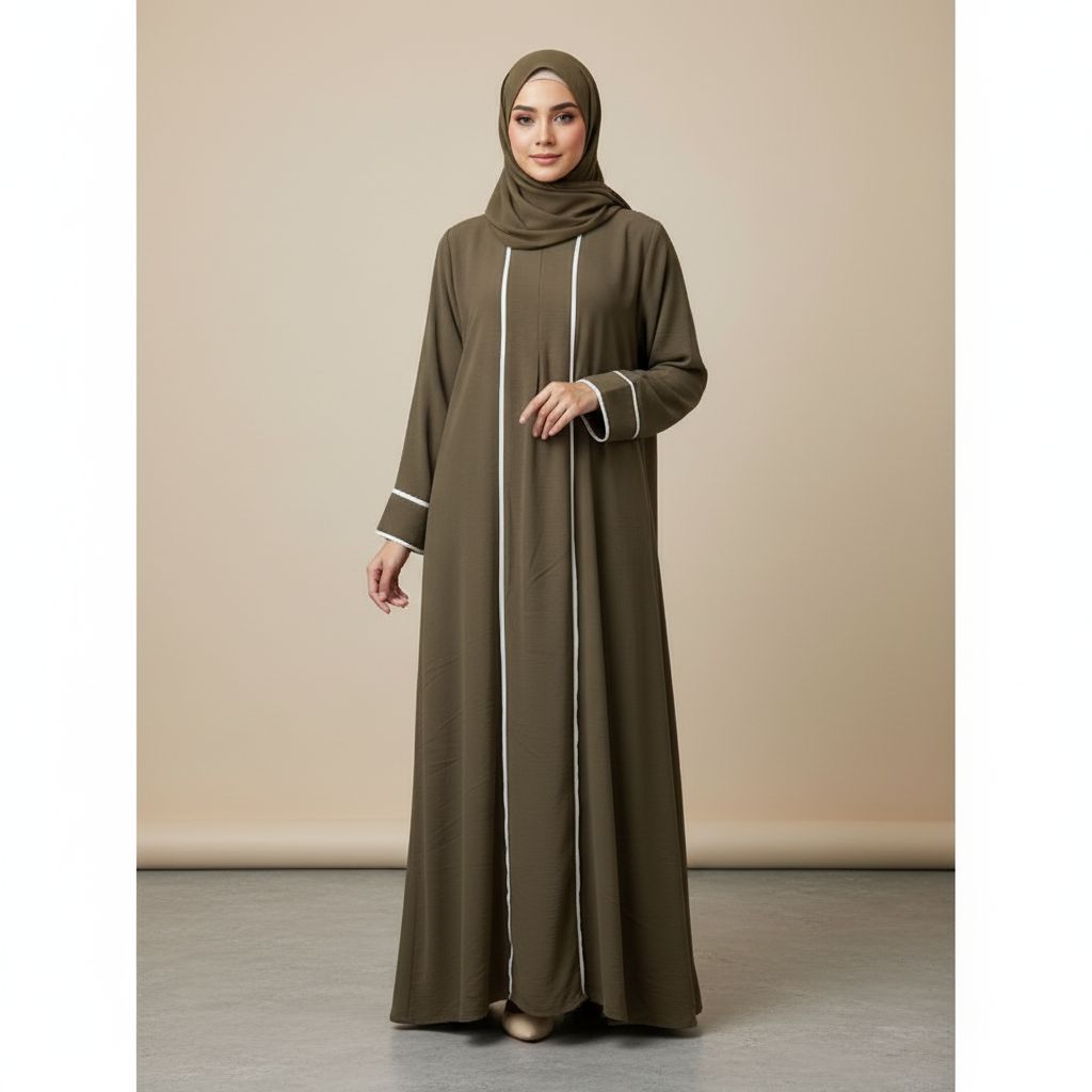 ABAYA TURKEY UMMAYUNA | ABAYA TURKEY DEWASA REMAJA | ABAYA PREMIUM MODEL LIST PUTIH