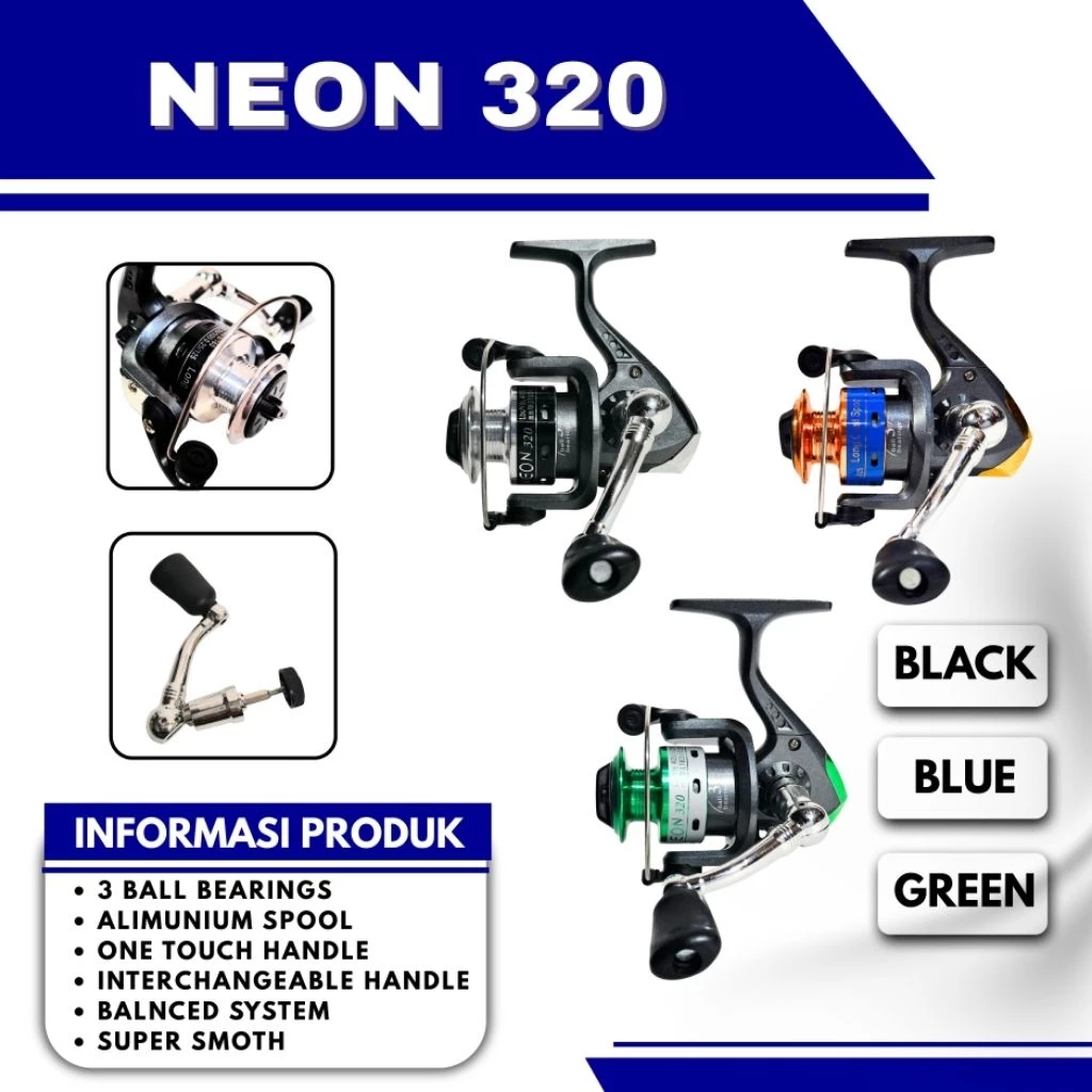 Reel Spinning Neon Alumunium spool body graphite Smooth Performance Long Cast Spool