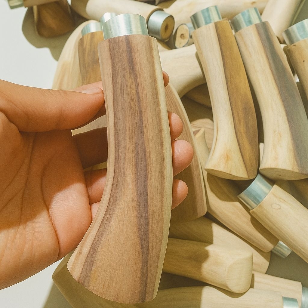 gagang golok serbaguna asli kayu sonokeling