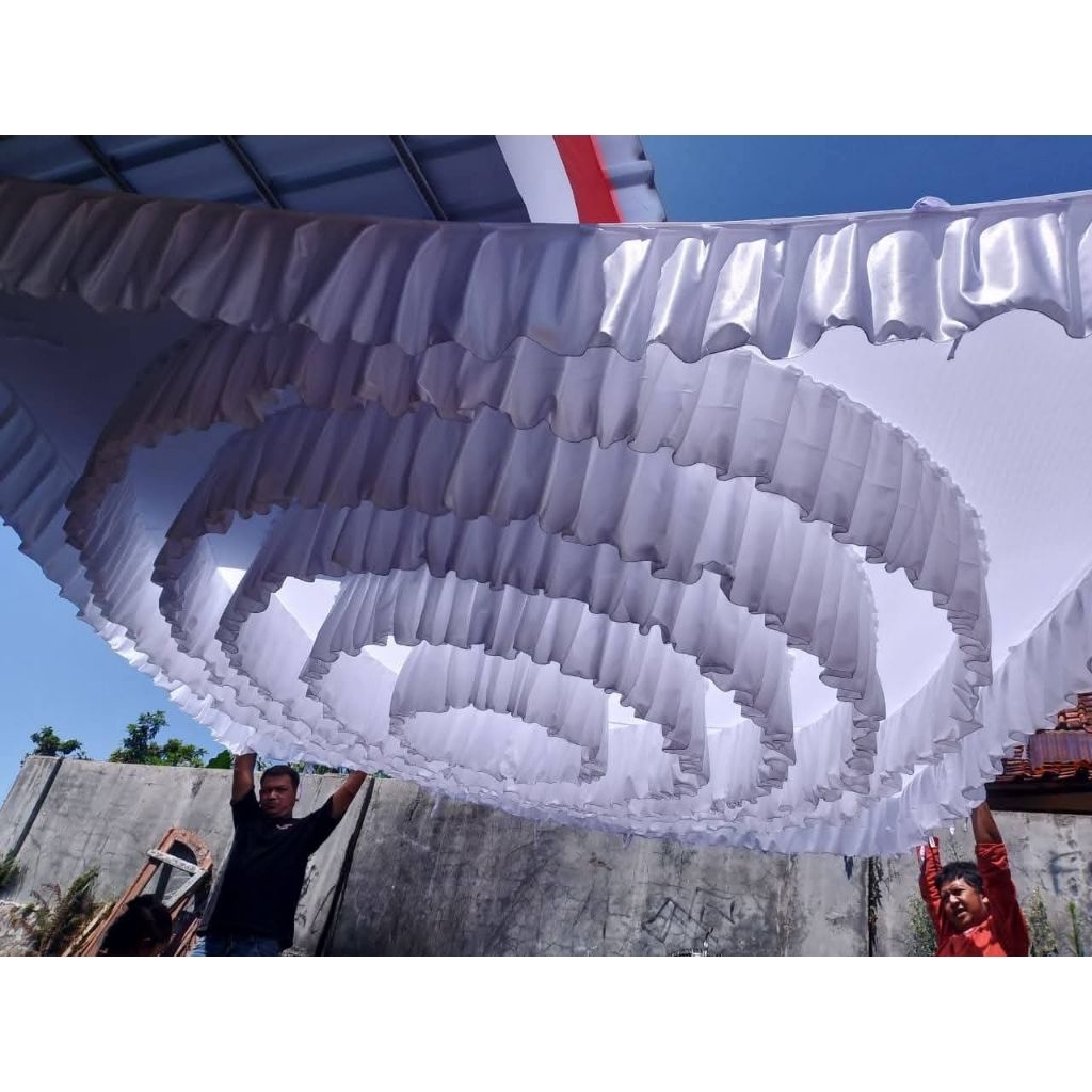 Plafon Arus - Plafon Tenda Model Arus - Plafon Tenda Pesta