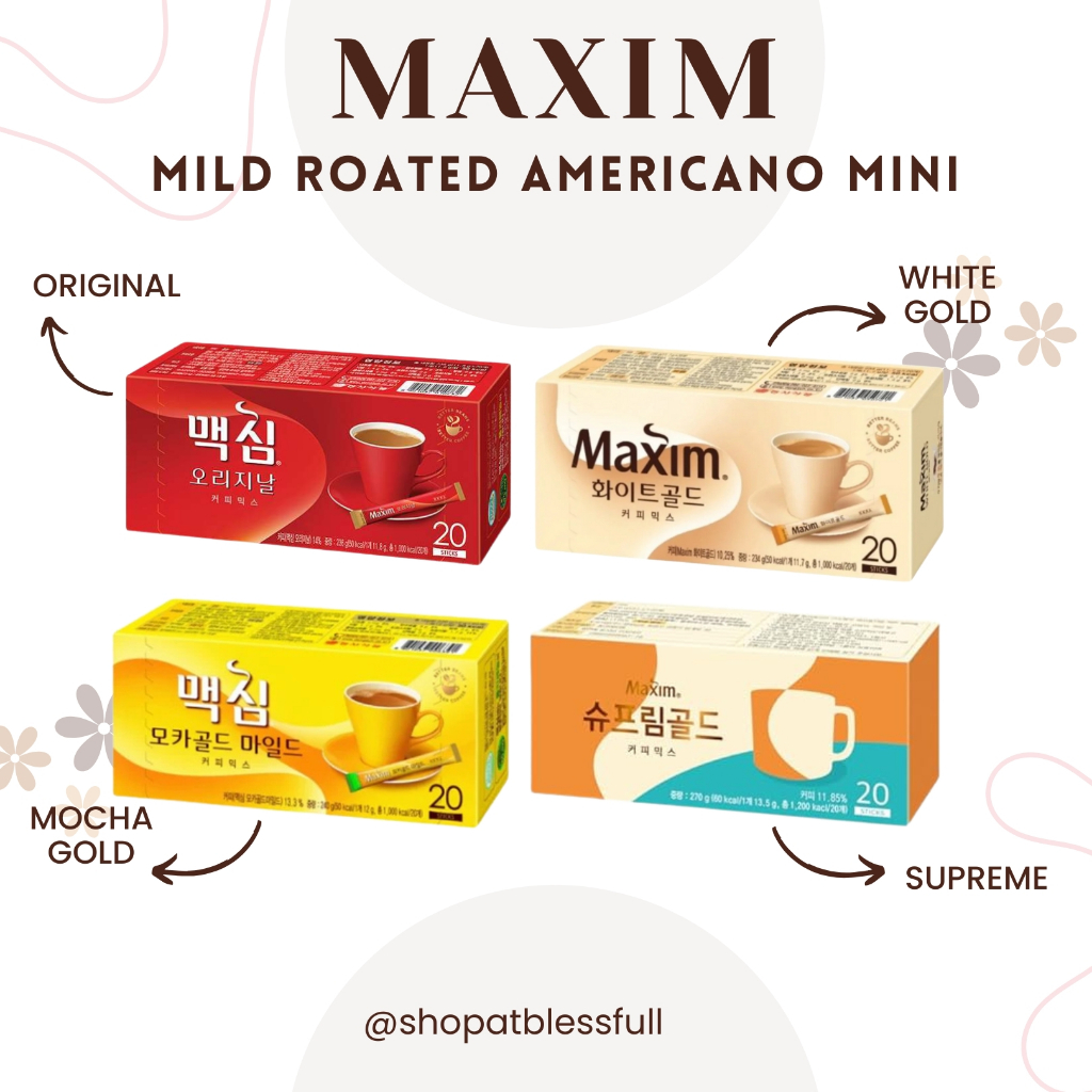 Maxim Coffee Original/ Maxim White Coffee/ Maxim Mocha Gold/ Maxim Supreme Coffee 10 sticks (repack)