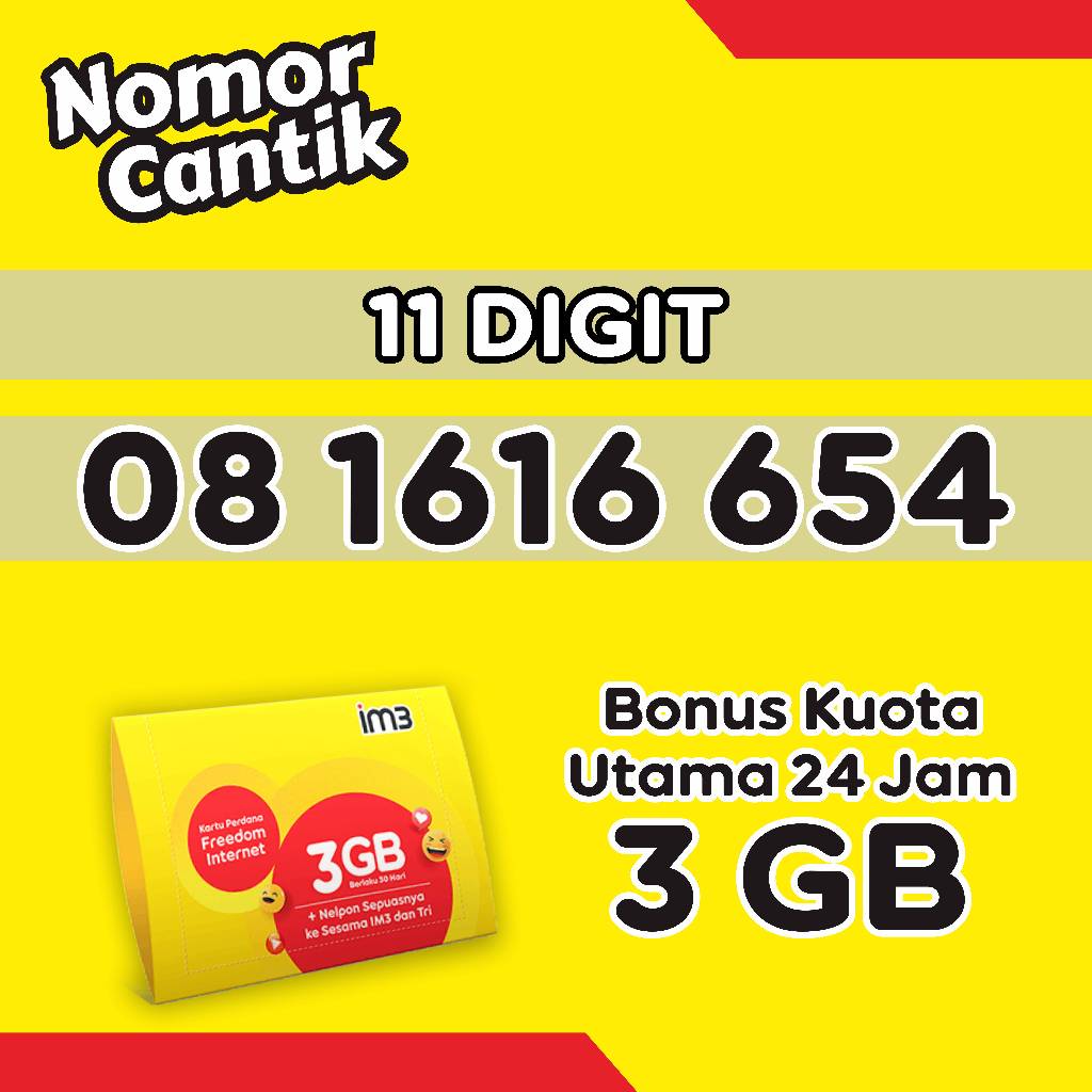 Kartu Perdana Indosat Nomor Cantik 11 Digit Edisi Terbaru 9