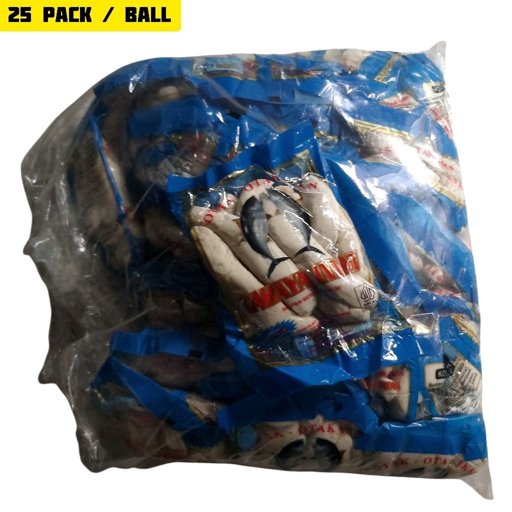 Otak Otak Ikan Kemasan Ekonomis Seball Isi 25 Pack Cahaya Intan Grosir