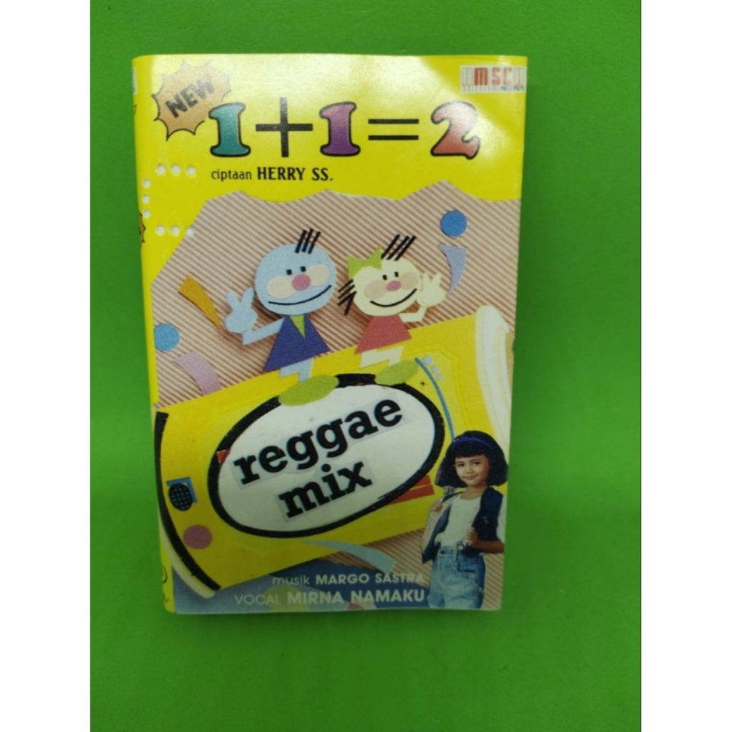 Kaset pita anak anak REGGAE MIX Album new 1+1= 2