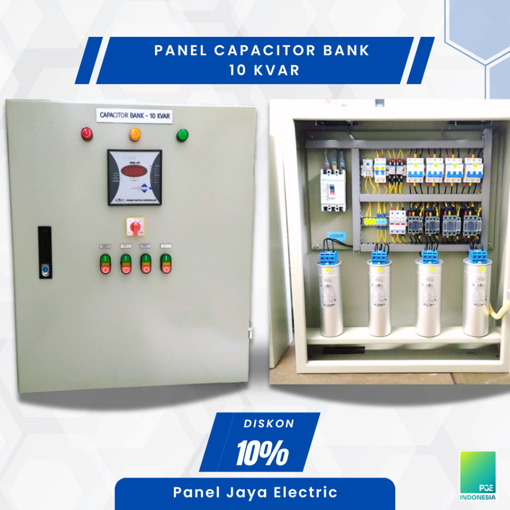 Panel Capacitor Bank 10 KVAr - Kapasitor Bank (Panel Penghemat Listrik)