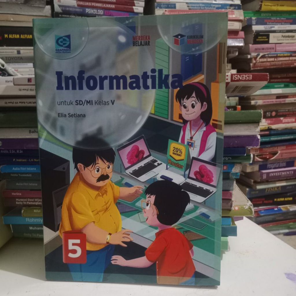 buku Informatika SD kelas 5 penerbit grafindo