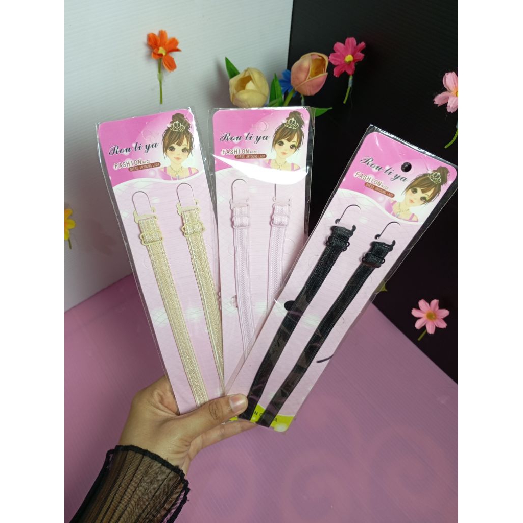 [aesthetic_aksesoris] TALI BRA perempuan/tali BH pendek/sambungan tali bra karet elastis transparan 