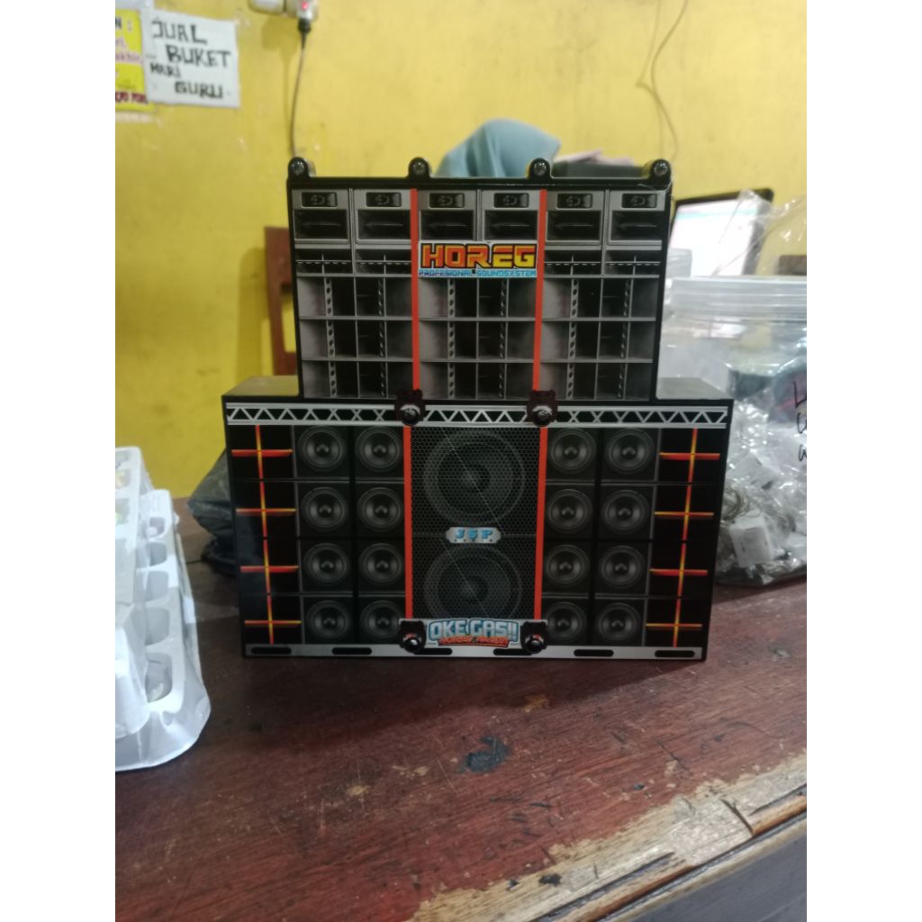 MINIATUR SOUND SISTEM / MINIATUT SOUNF HOREX BUNYI DAN ADA LIGHTING
