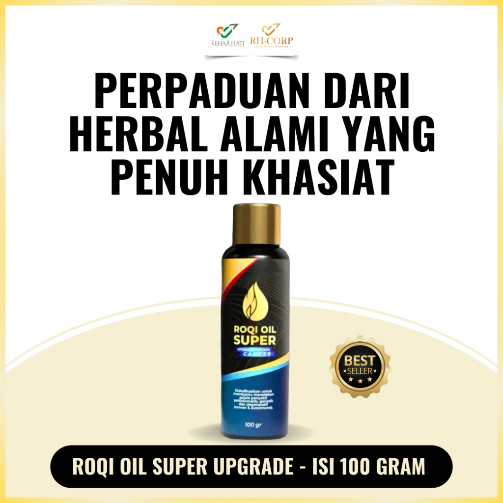 Roqi Oil Super High Dose – Versi Upgrade dengan Kelor & Sacha Inchi  – 100ml by HERBAL RH-CORP
