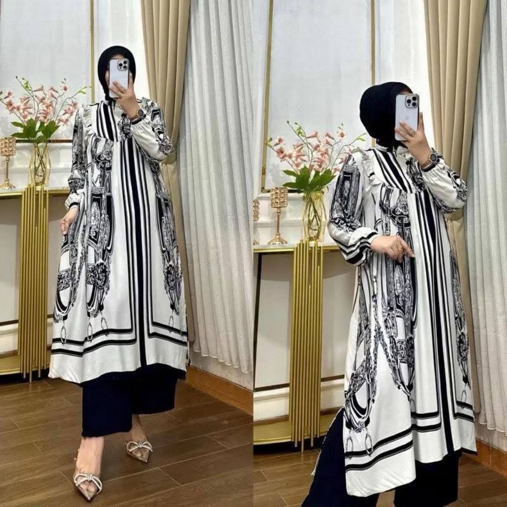 PANITA LONGSET RS - Gamis Wanita, Busana muslim Wanita, Baju Batik Pekalongan, Daster Batik
