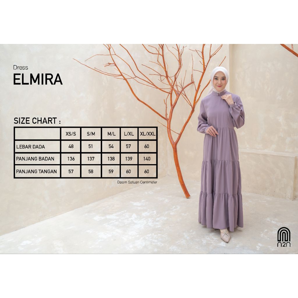 Dress Wanita Muslimah ELMIRA by N2N