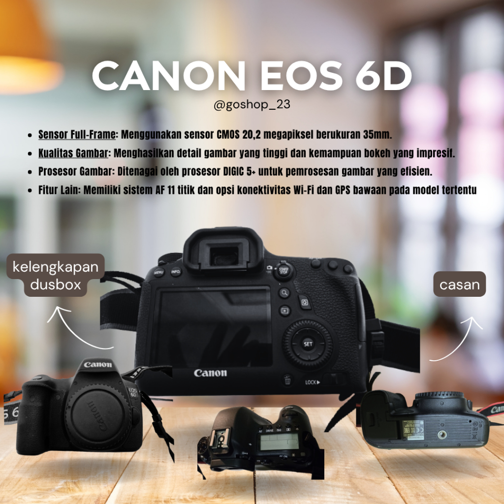 CANON EOS 6D Body Only (Second mulus)