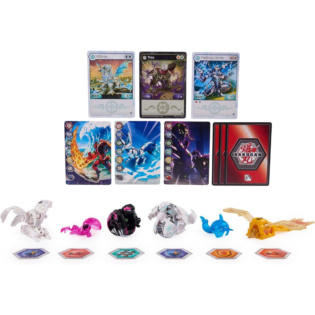 Bakugan Evolutions, Wrath and Insectra Battle Strike Pack, Includes 6 Bakugan Action Figures, 9 Trad