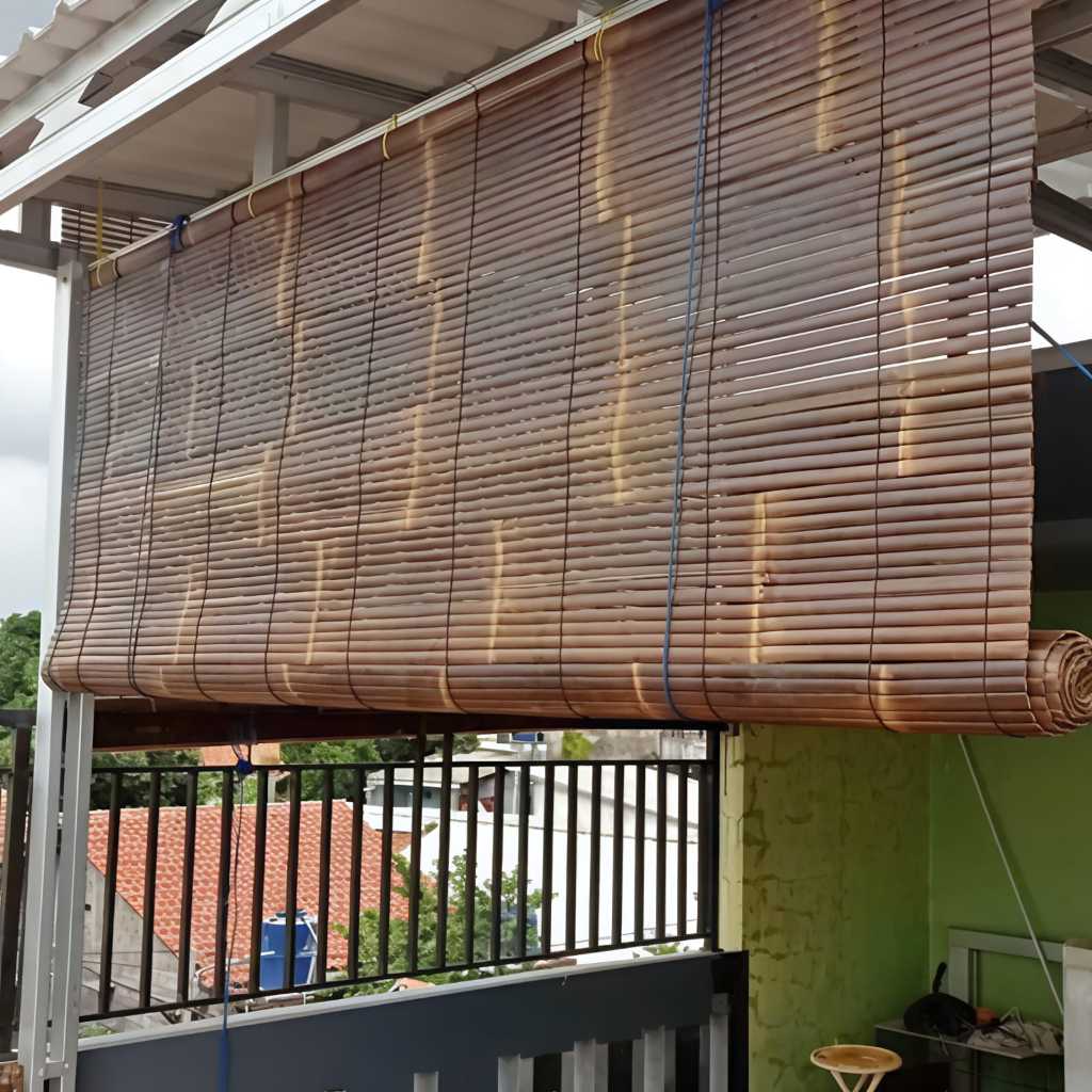 Tirai/ Kerai Bambu Wide Tirai Bambu Wide 2 × 2 Meter Tirai Kerai Bambu 1.5 x 2 Meter - Wide Bambu Te