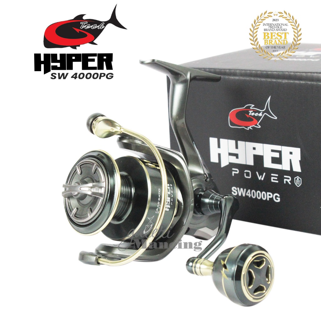 Reel Spinning G-Tech HYPER POWER SW 1000 s/d 6000 | Power Handle Drag Clicker Corrosion Resistant | 