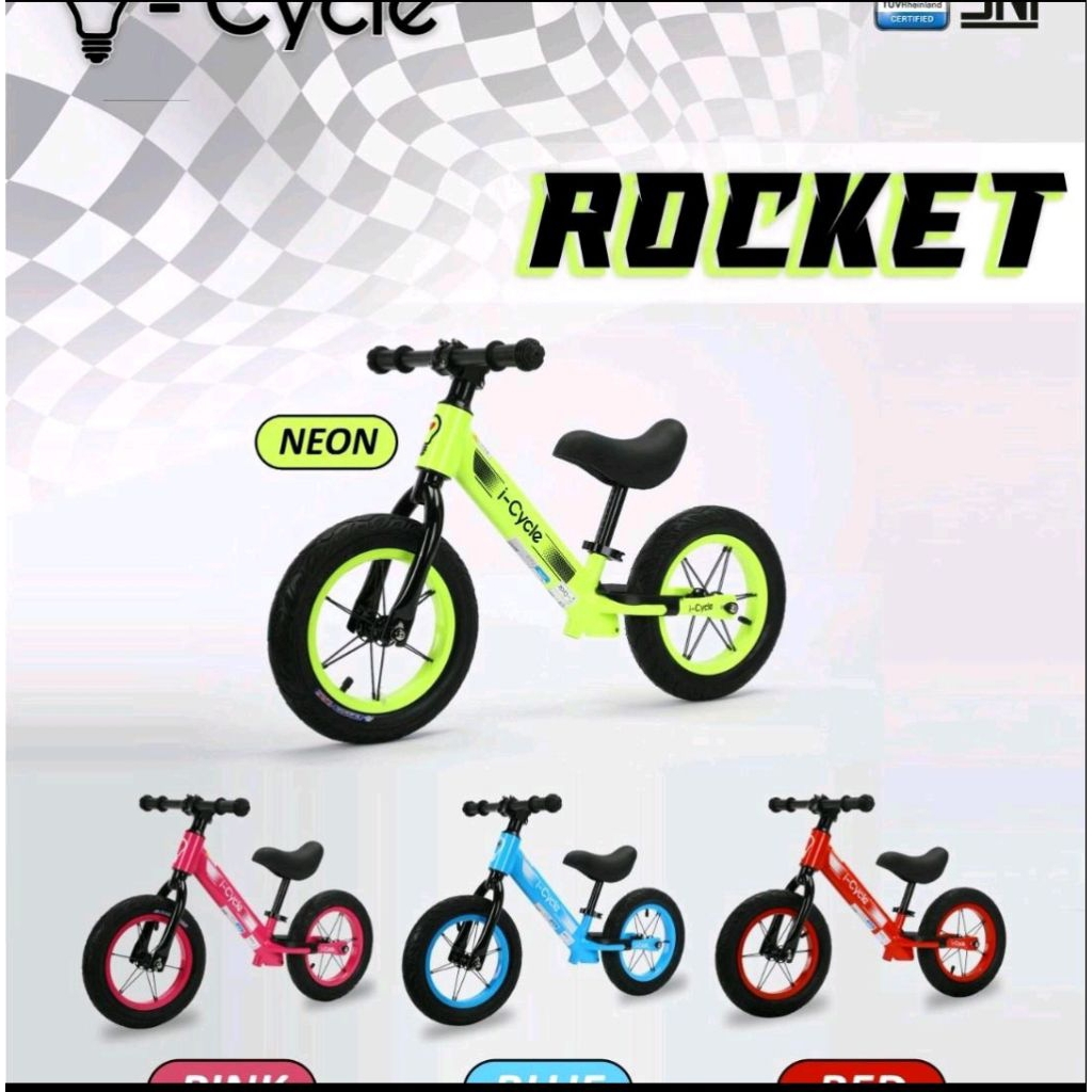 Pushbike Push Bike balance Sepeda Keseimbangan I Cycle Rocket