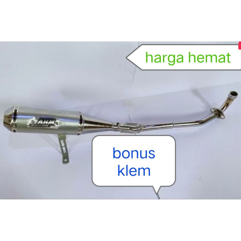 KNALPOT AHM RACING SUPRA LAMA/SUPRA FIT/GRAND/C70/SHOGUN/SMASH/KAZE/BLITZ/VEGA /JUPITER Z