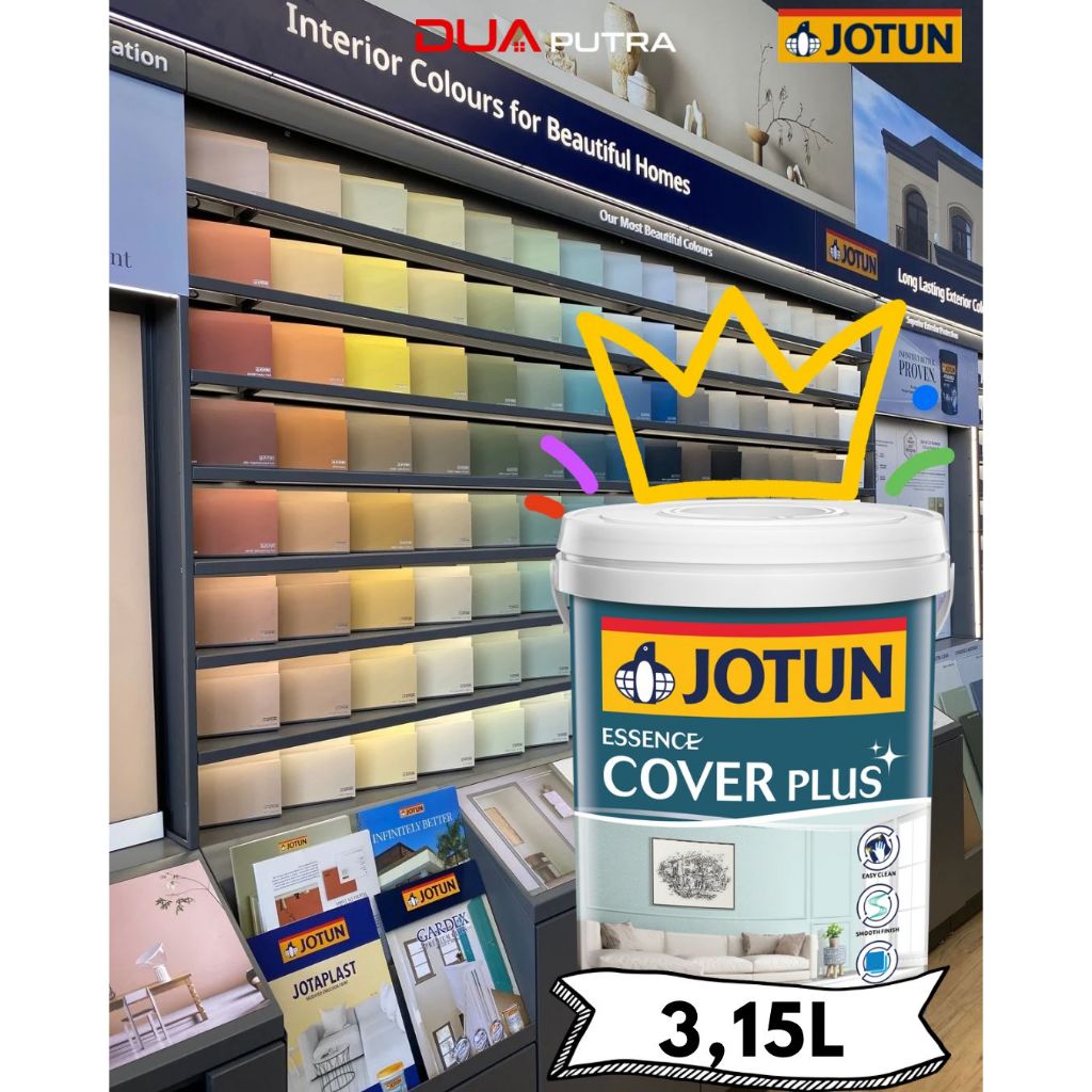 JOTUN ESSENCE C PLUS SHEEN 3,15L /CAT JOTUN INTERIOR - ESSENCE COVER PLUS (HASIL GLOSSY) - 3.15LITER