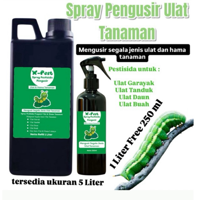 Cairan pengusir ulat bulu dan hama tanaman | Pestisida anti ulat daun | Spray pengusir hama tanaman 