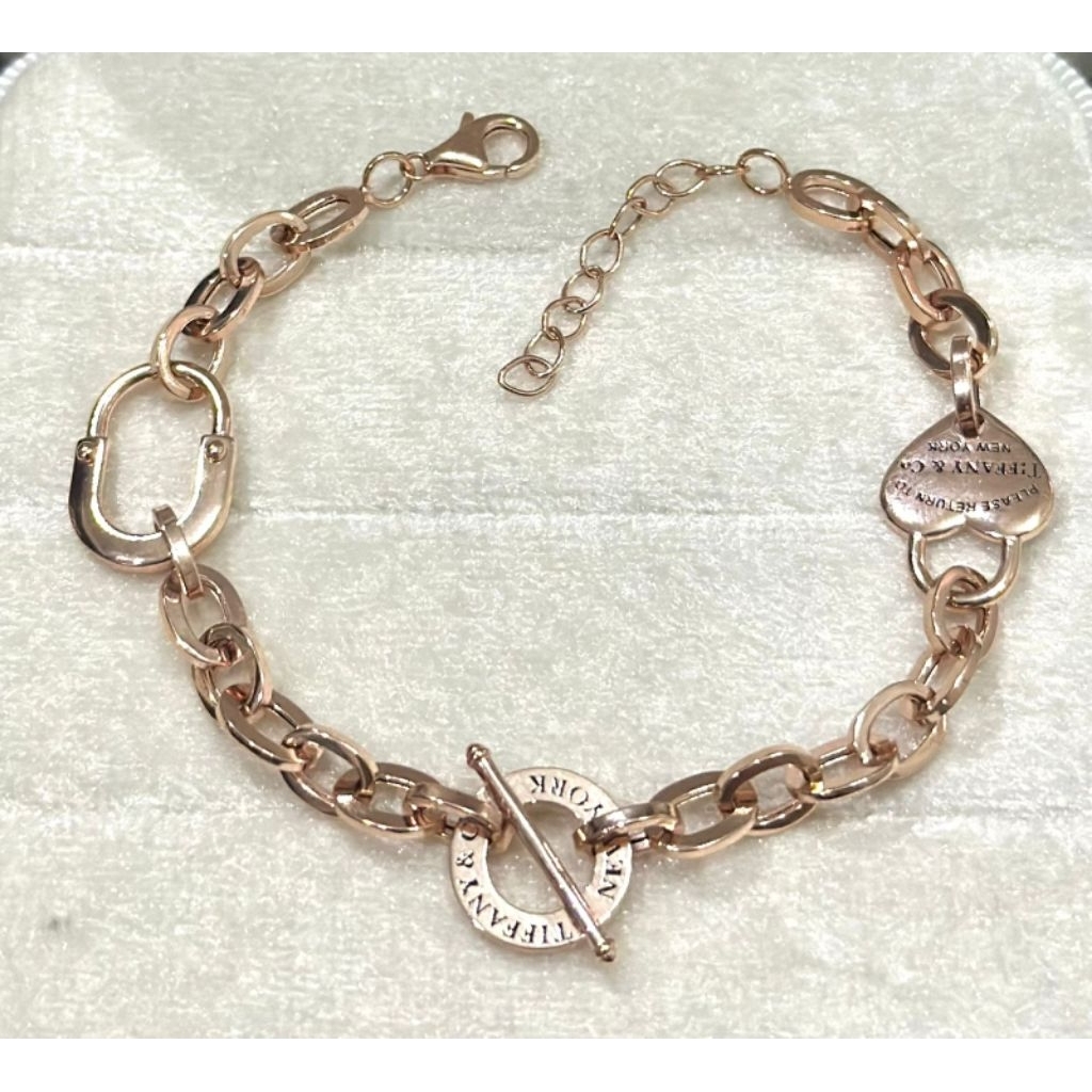 Gelang Emas Rantai Tiffany 17k