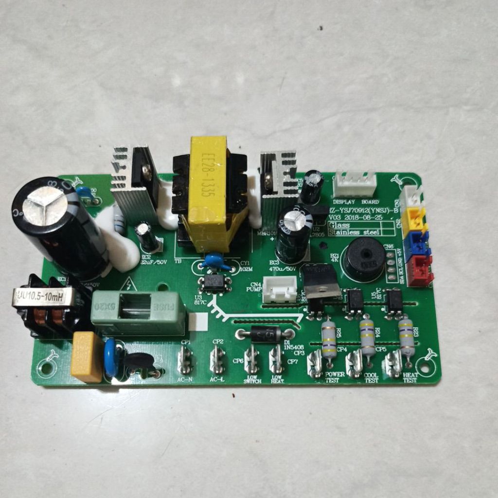 MODUL PCB DISPENSER AIR GALON BAWAH SANKEN MZ-YSJ70912(YNSJ)-B