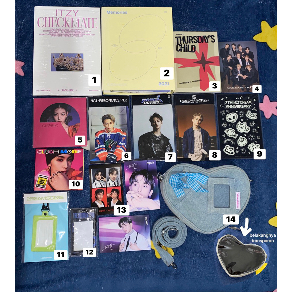 [BACA DESK] READY album only nct dream 127 wayv bts, espoir, pvc bag tas konser, layover, season’s g