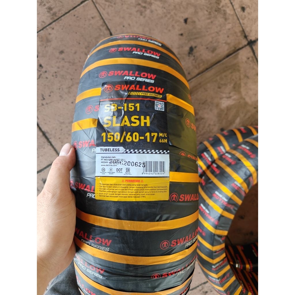 ban luar swallow 150/60-17 slash sb151 (soft compound)