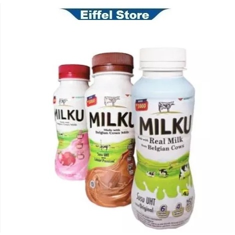 SUSU MILKU STRAWBERRY 200 ML | SUSU MILKU ORIGINAL 200 ML | SUSU MILKU 200 ML COKLAT