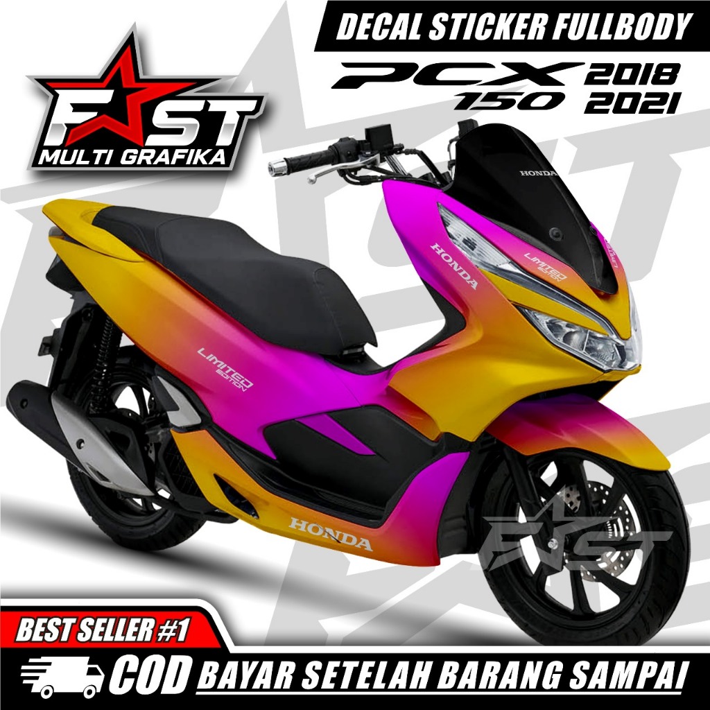 DECAL Stiker PCX 150 Fullbody BUNGLON Striping PCX Sticker Honda PCX 150 2018 2019 2021 Fullbody ter