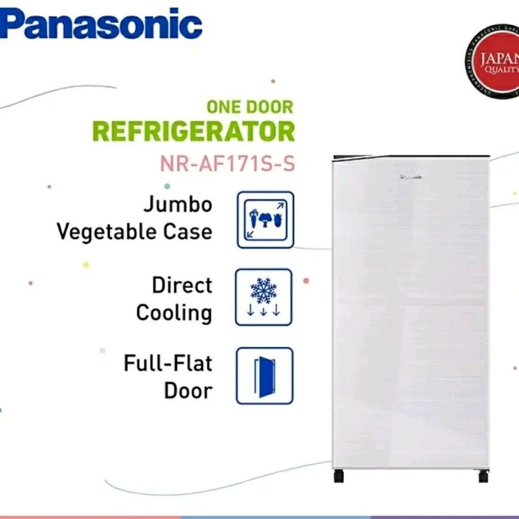 Kulkas Panasonic NR-AF171S-S | 1 pintu NRAF171S S AF171SPK PK