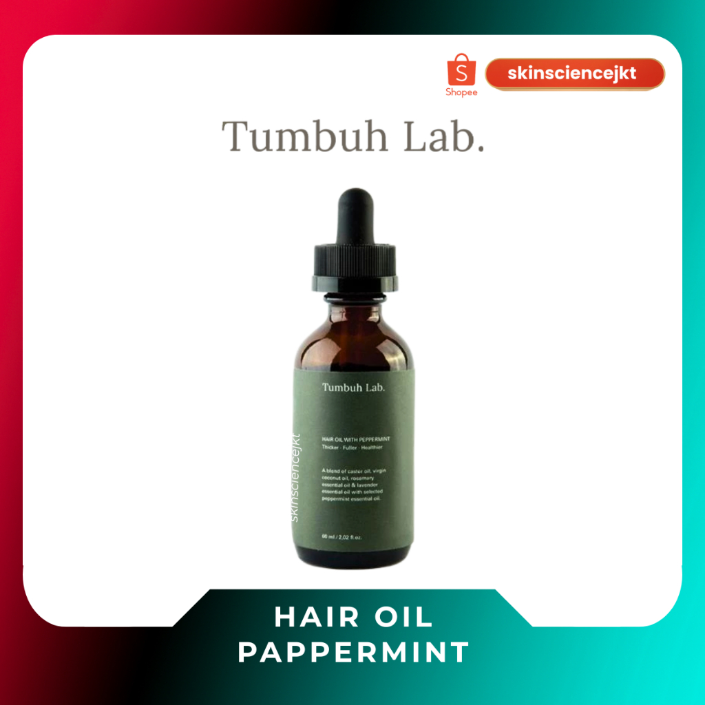 Tumbuh Lab Hair Oil Peppermint TumbuhLab Peppermint New Formula