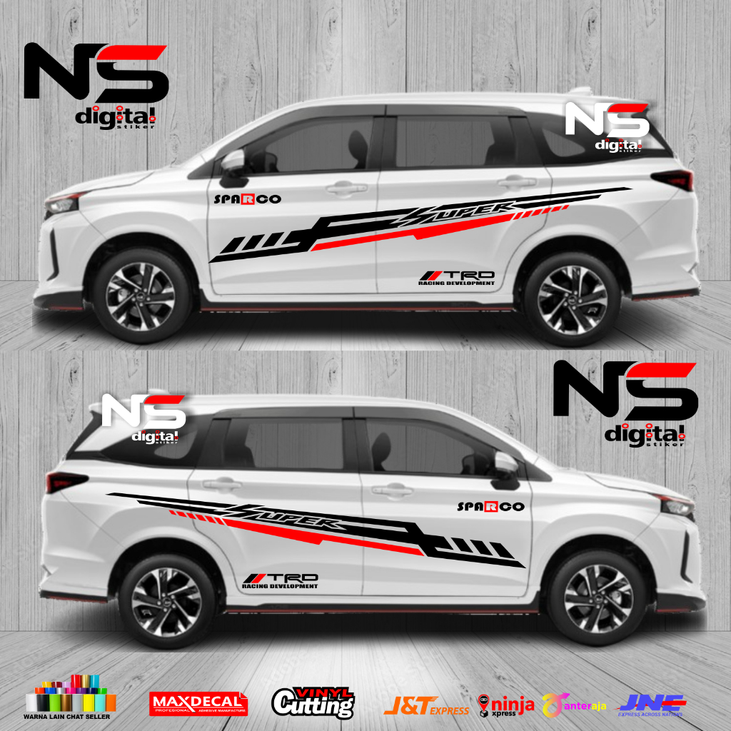 Stiker Mobil Xenia Hitam Lama Sticker Daihatsu Xenia Simple